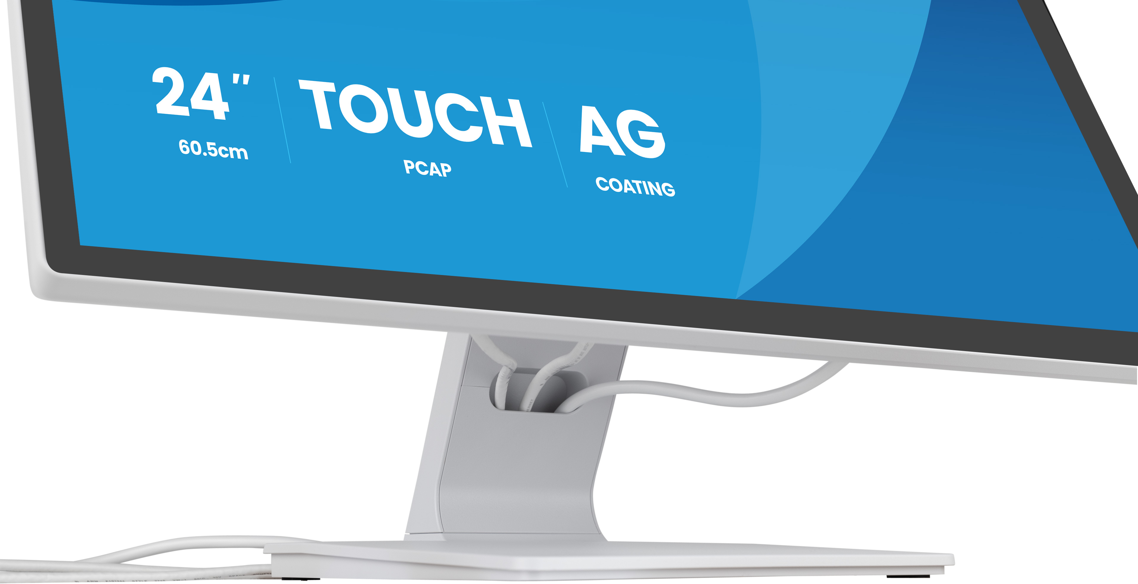 iiyama ProLite T2452MSC-W1AG �cran plat de PC 60,5 cm (23.8) 1920 x 1080 pixels Full HD LED �cran tactile Blanc