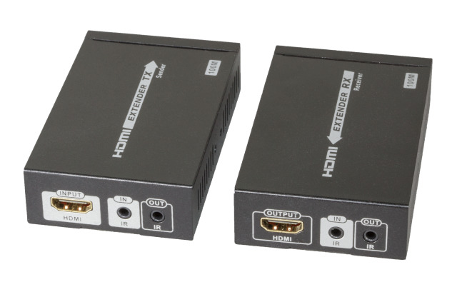 EFB Elektronik HDBT-100V2 AV extender AV transmitter & receiver Black