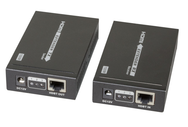 EFB Elektronik HDBT-100V2 AV extender AV transmitter & receiver Black