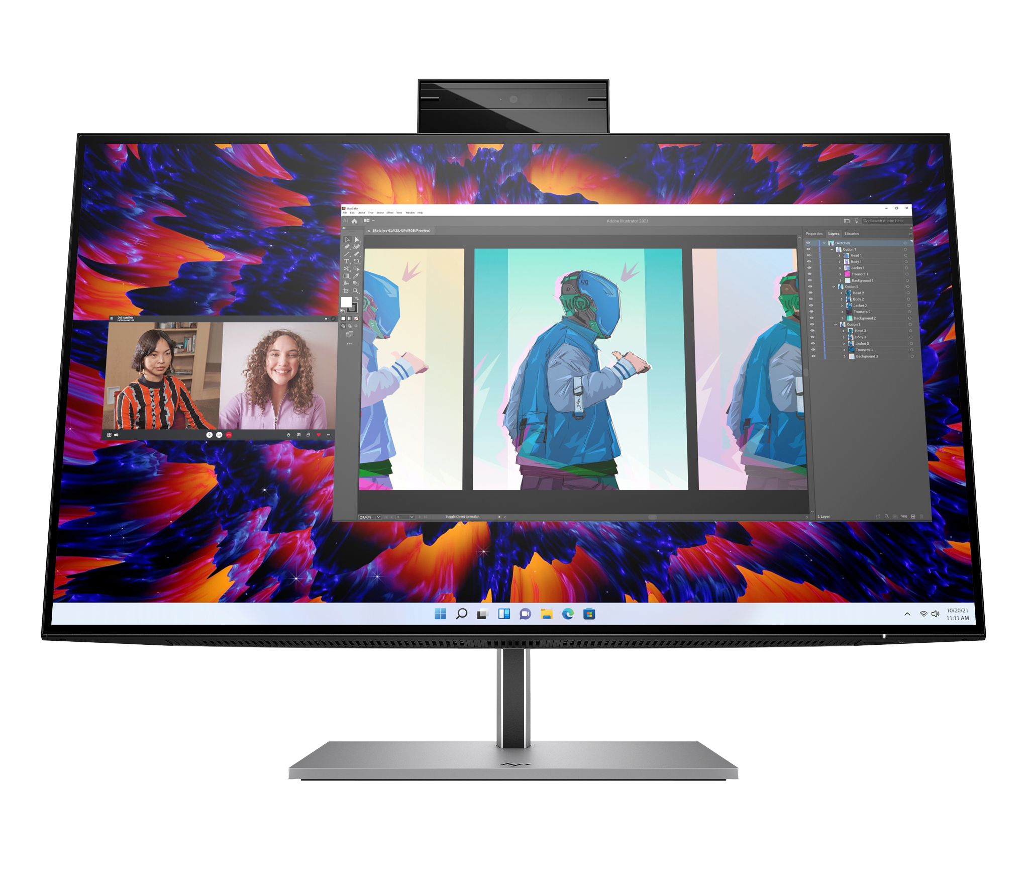 HP Z24m G3 computer monitor 23.8 2560 x 1440 - Flachbildschirm (TFT/LCD) - 60,5 cm