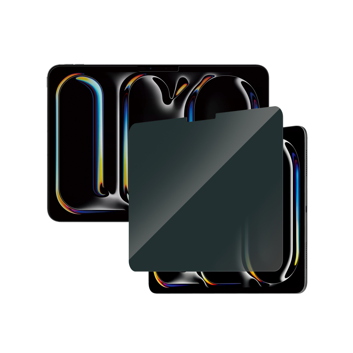PanzerGlass Bildschirmschutz f�r Tablet - ultrabreite Passform - Glas - mit Sichtschutzfilter - 11 - Rahmenfarbe schwarz - f�r Apple 11-inch iPad Pro (M4)