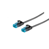 ShiverPeaks 08-22035 - 2 m - Cat6 - U/UTP (UTP) - RJ-45 - RJ-45 - Schwarz