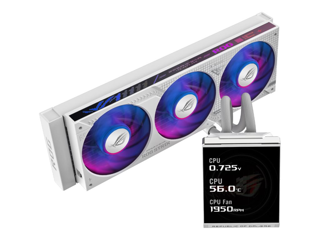 ASUS ROG STRIX SLC IV 360 ARGB LCD WHT Processor All-in-one liquid cooler 12 cm White 1 pc(s)