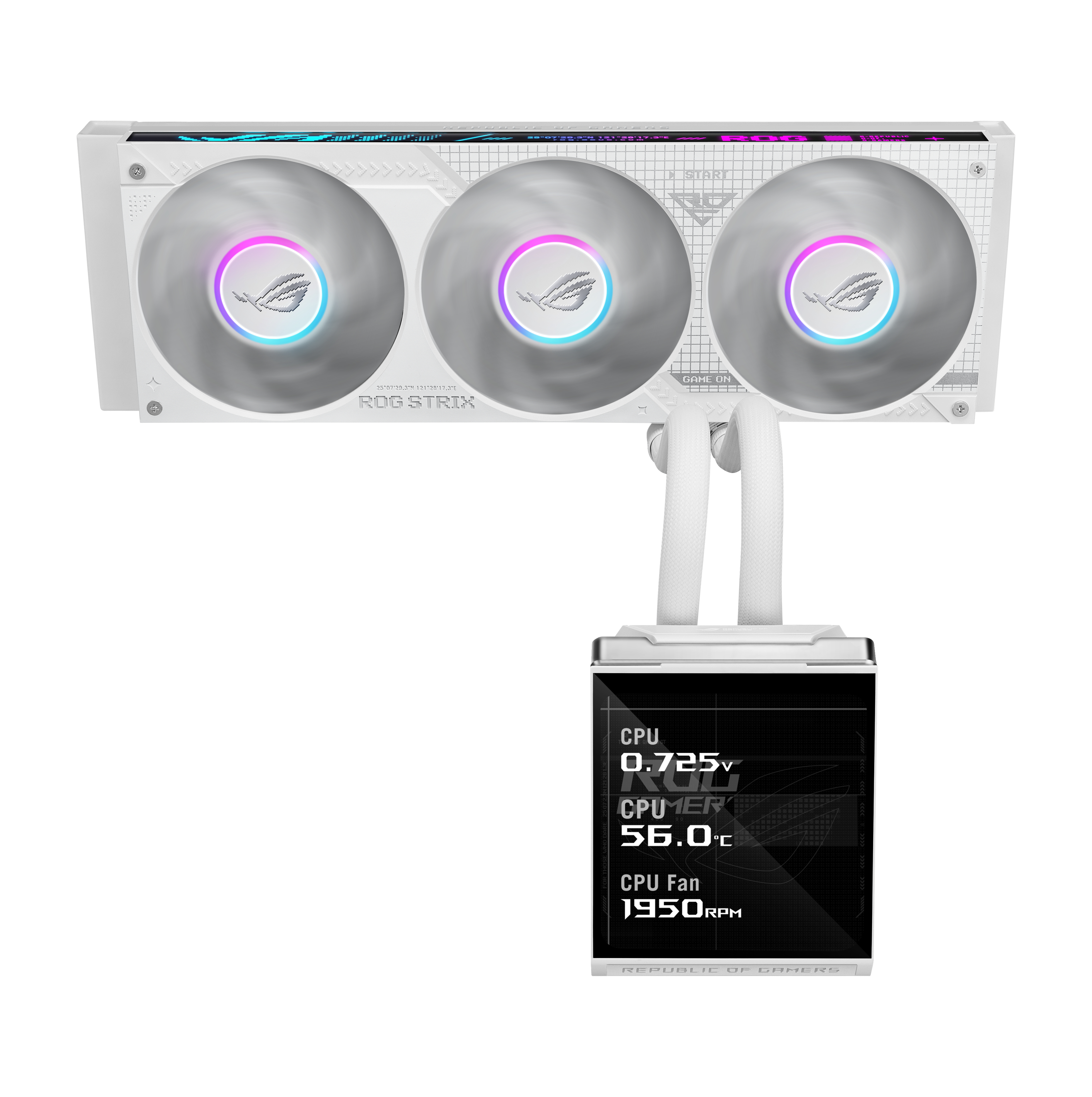 ASUS ROG STRIX SLC IV 360 ARGB LCD WHT Processor All-in-one liquid cooler 12 cm White 1 pc(s)
