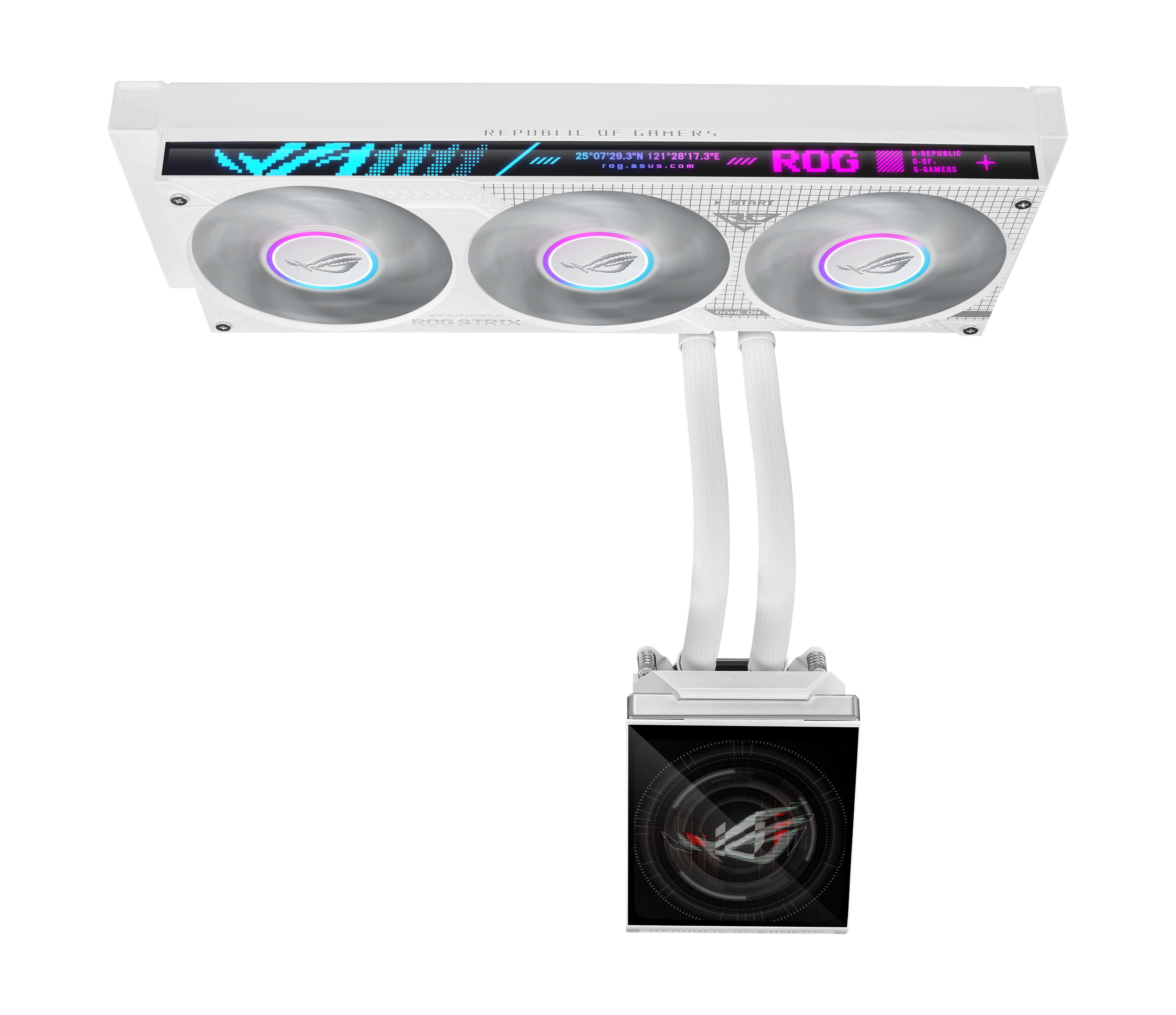 ASUS ROG STRIX SLC IV 360 ARGB LCD WHT Processor All-in-one liquid cooler 12 cm White 1 pc(s)