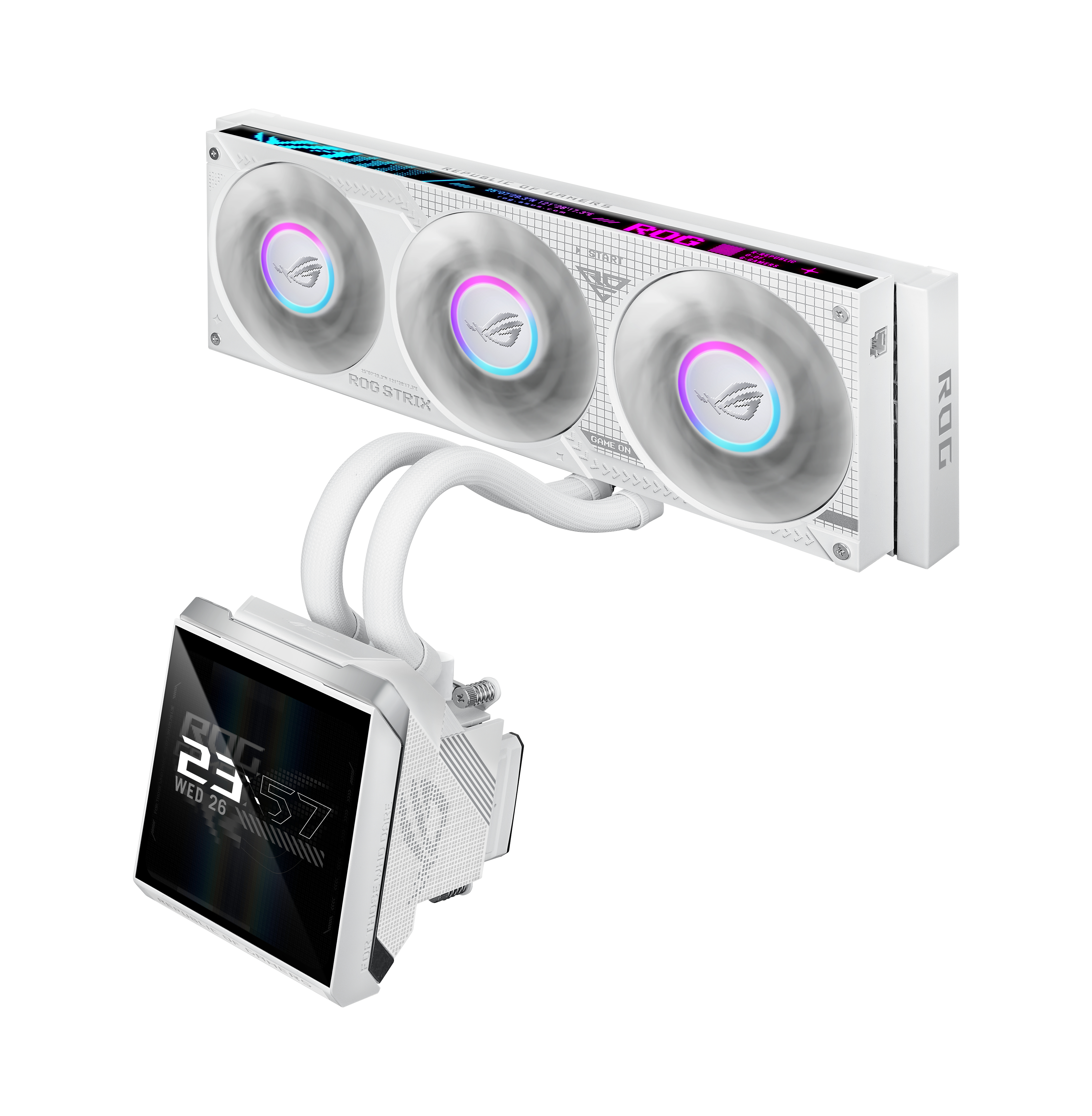 ASUS ROG STRIX SLC IV 360 ARGB LCD WHT Processor All-in-one liquid cooler 12 cm White 1 pc(s)