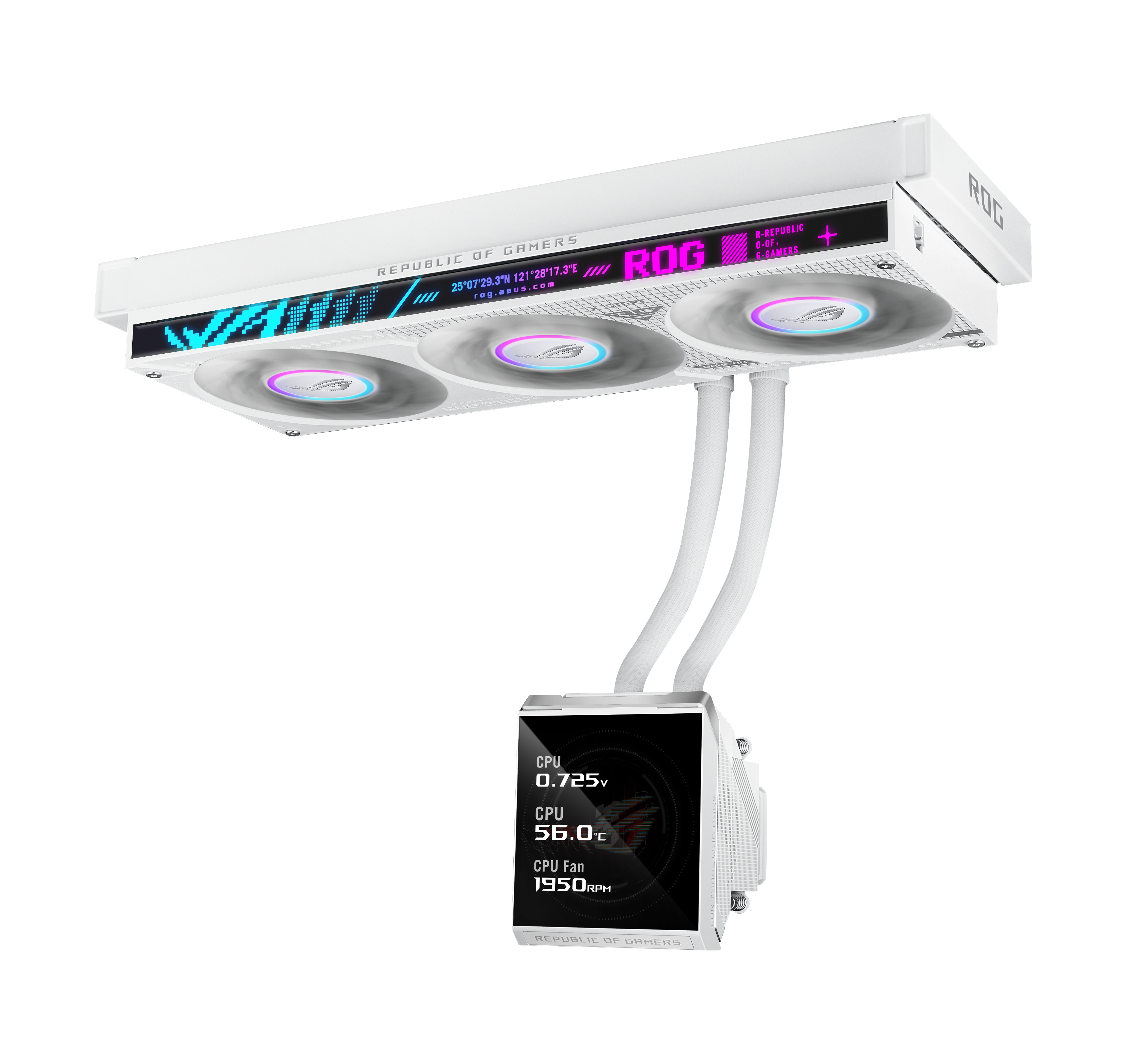 ASUS ROG STRIX SLC IV 360 ARGB LCD WHT Processor All-in-one liquid cooler 12 cm White 1 pc(s)