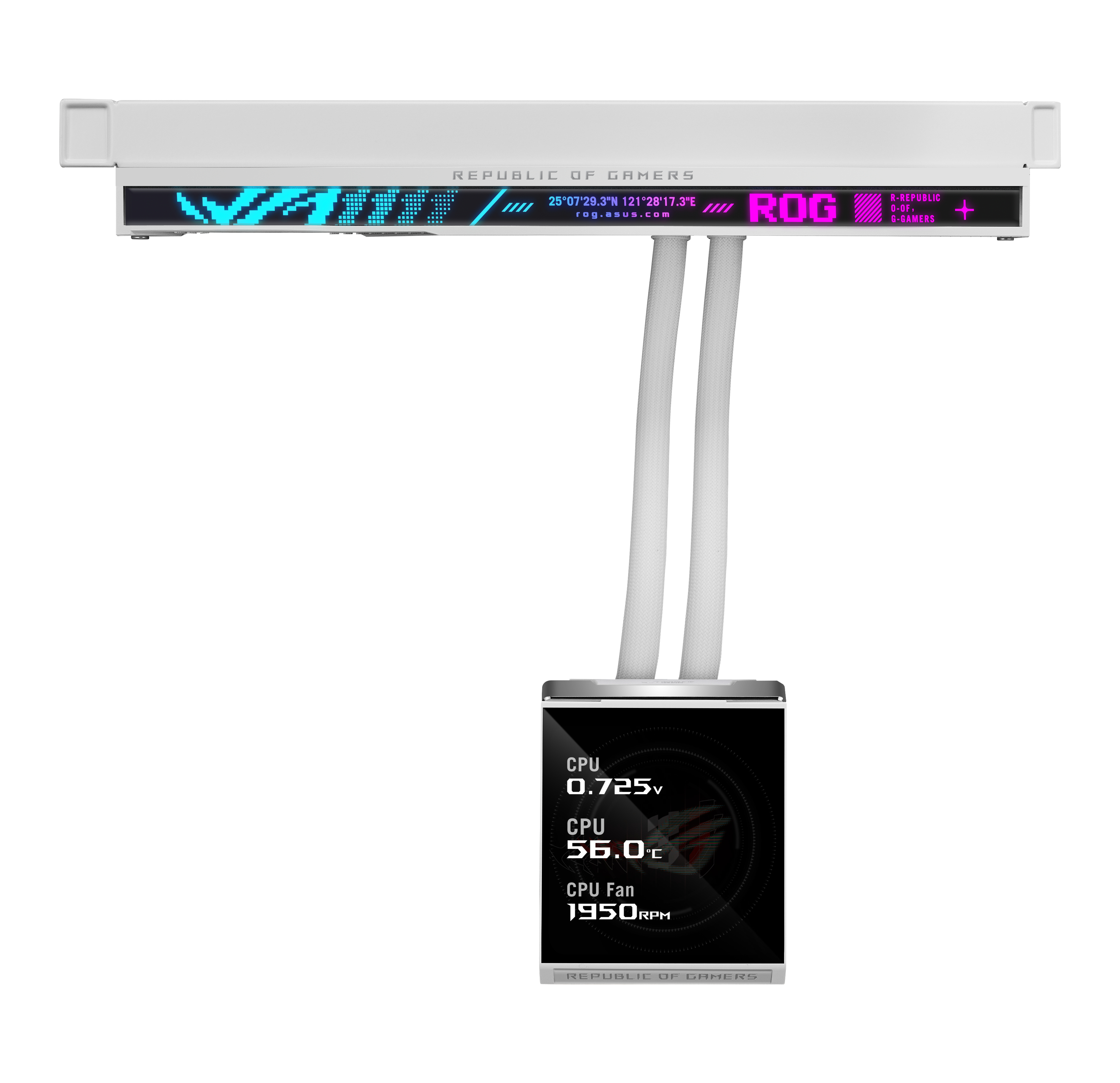 ASUS ROG STRIX SLC IV 360 ARGB LCD WHT Processor All-in-one liquid cooler 12 cm White 1 pc(s)
