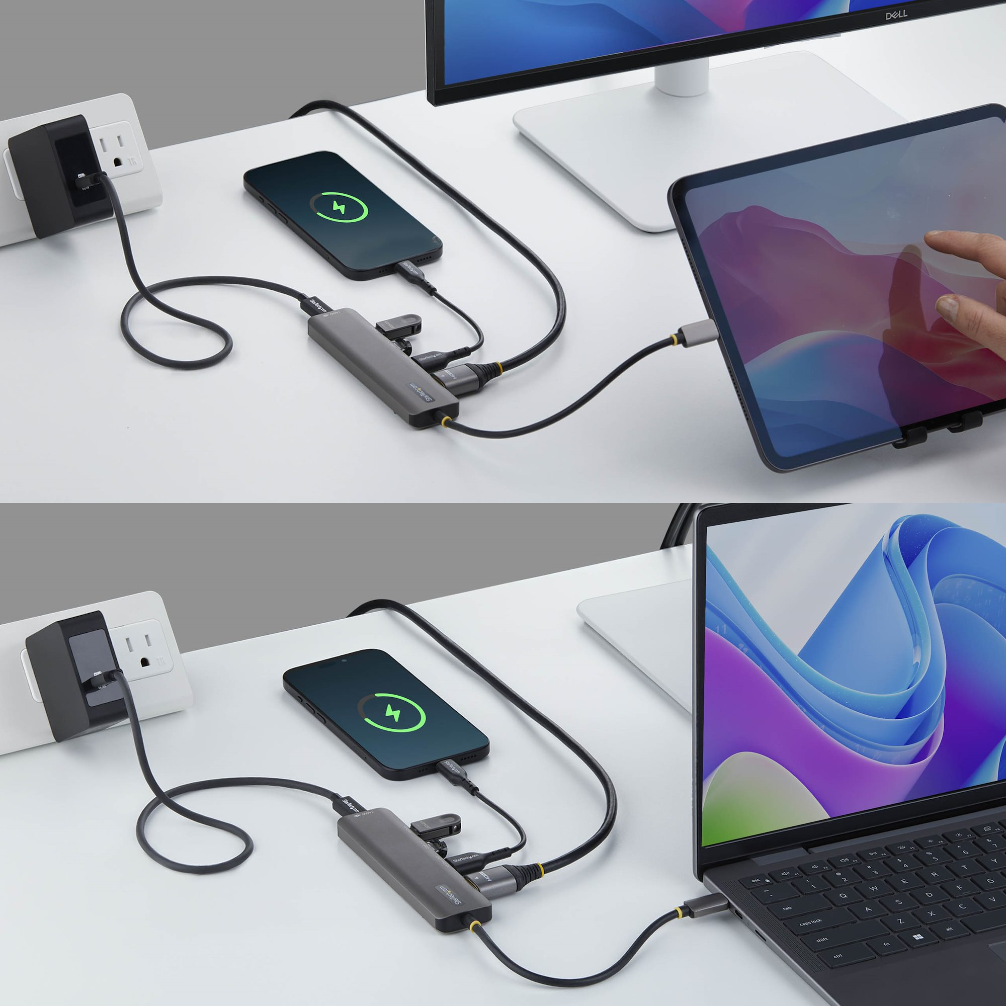 StarTech.com Adaptateur Multiport USB-C vers HDMI avec Charge PD 140W, 4K 60Hz, Hub USB 10 Gbps, Mini Dock Type-C pour MacBook / Dell / Thinkpad / HP