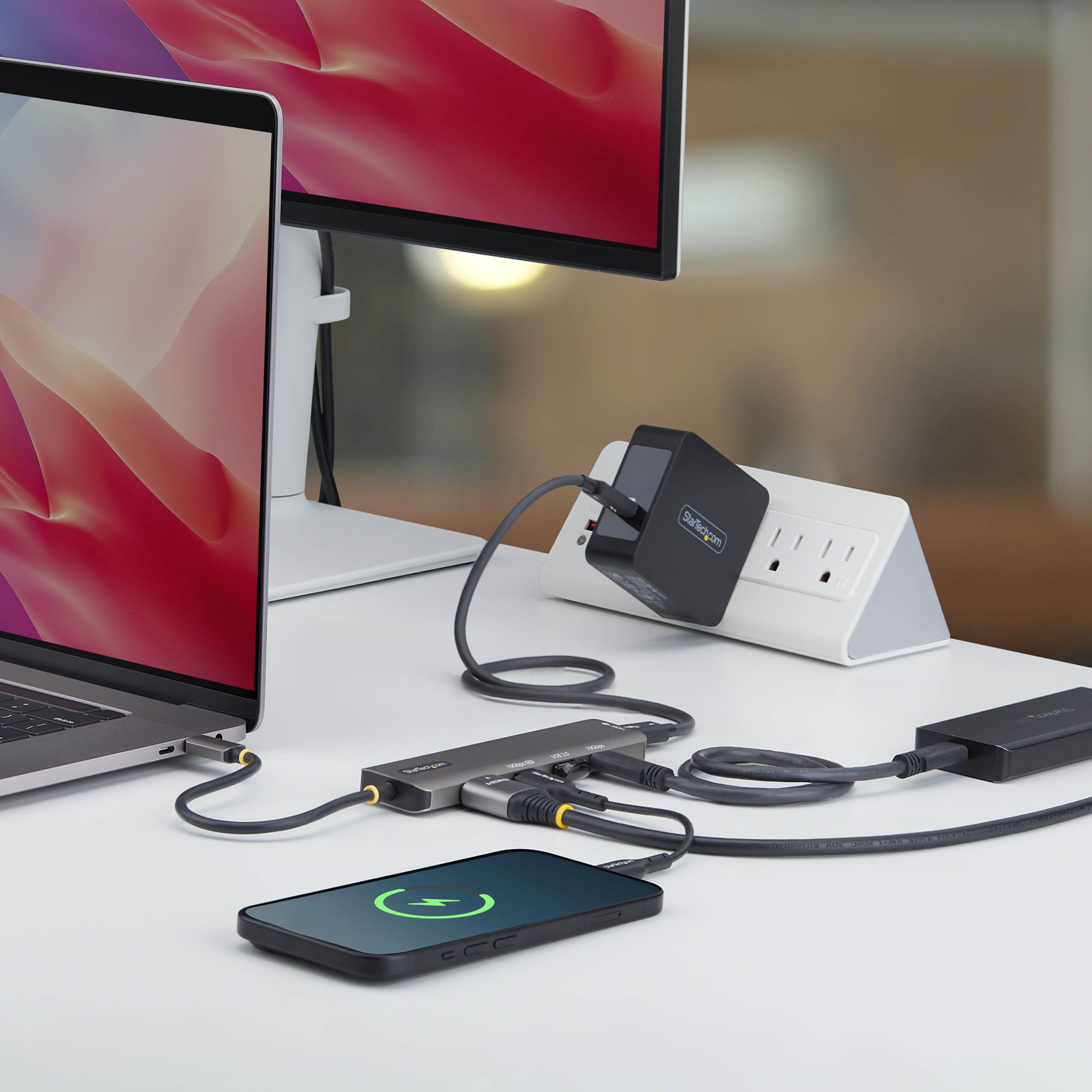 StarTech.com Adaptateur Multiport USB-C vers HDMI avec Charge PD 140W, 4K 60Hz, Hub USB 10 Gbps, Mini Dock Type-C pour MacBook / Dell / Thinkpad / HP