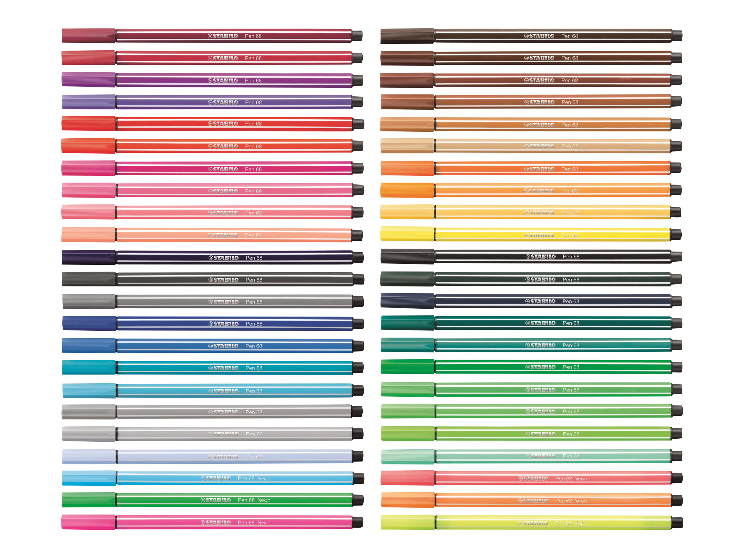 STABILO Fasermaler Pen 68 20er Zebrui t�rkis Kunststoff-Box Strichst�rke