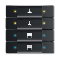 BUSCH JAEGER 6127/02-885 - Schwarz - Schraubenlos - Busch-Jaeger - Matte - 6120-0-0071 6120-0-0074 6310-0-0059 6310-0-0060 6900-0-1703 - CE