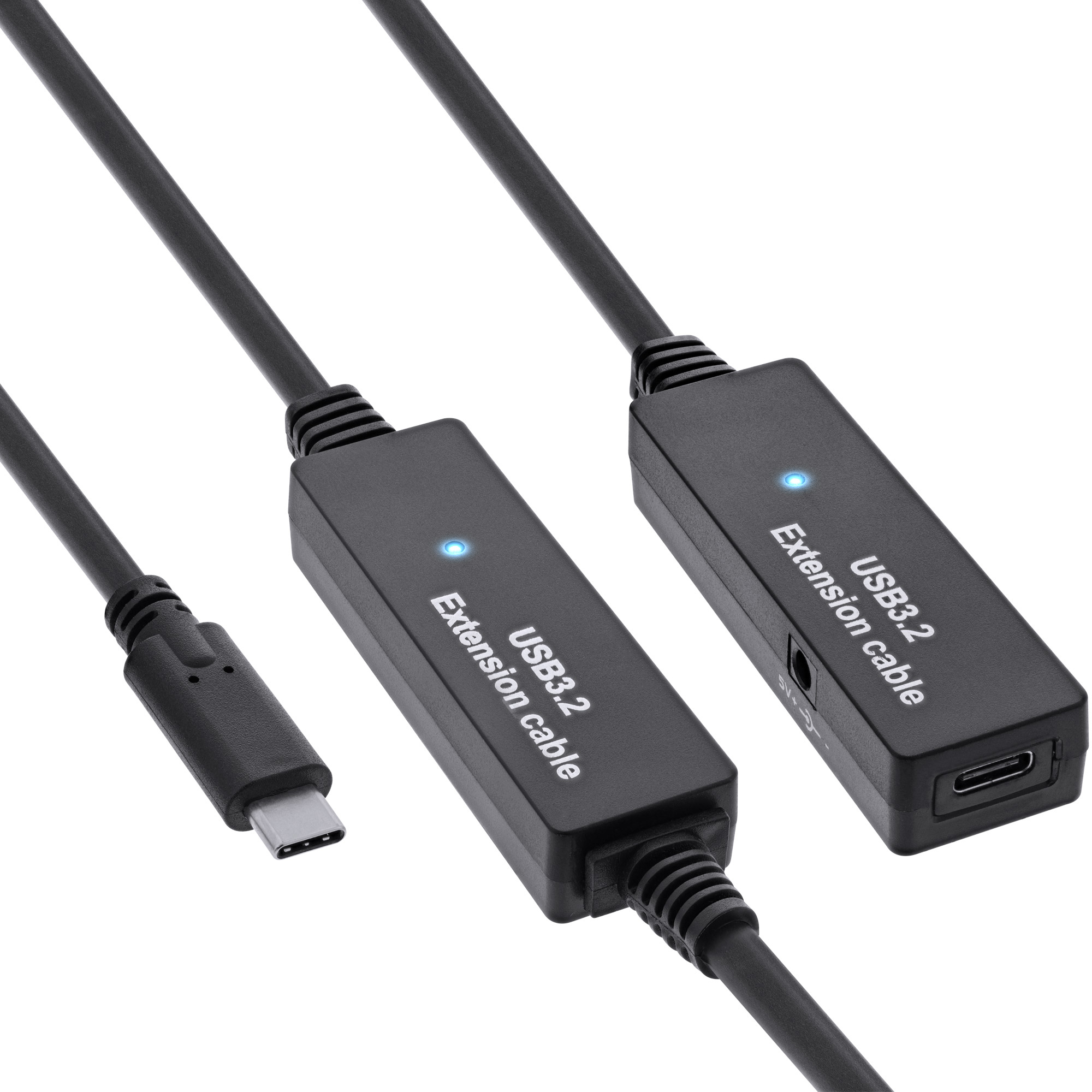 InLine USB 3.2 Gen.1 Aktiv-Verl�ngerung - USB-C Stecker an USB-C Buchse - 15m