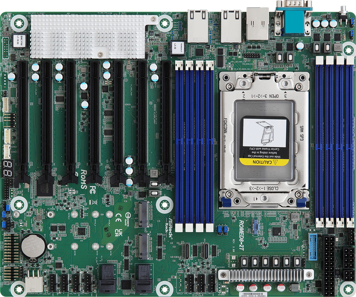 Asrock ROMED8-2T/BCM placa base Socket SP3 ATX