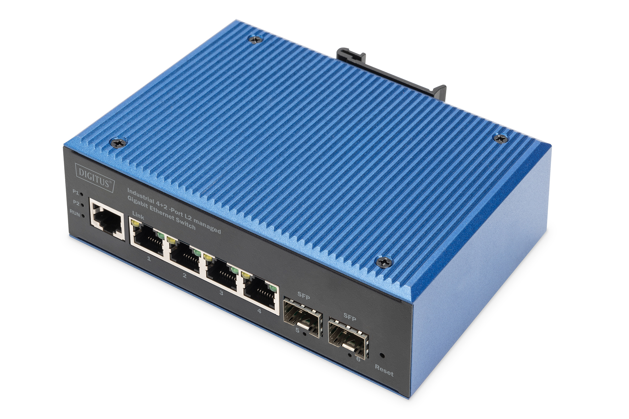 DIGITUS Industrial 4+2 -Port L2 managed Gigabit Ethernet Switch