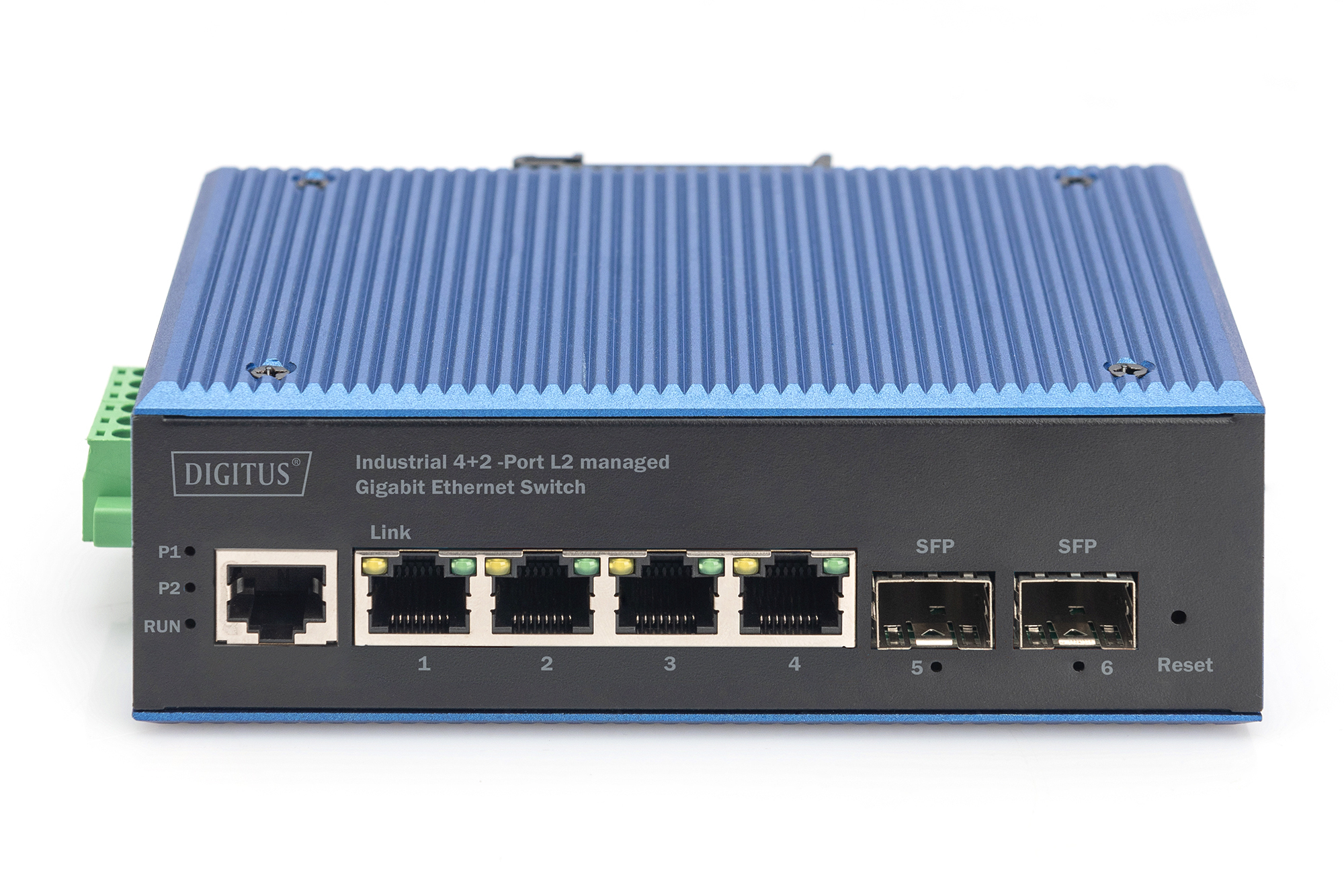 DIGITUS Industrial 4+2 -Port L2 managed Gigabit Ethernet Switch