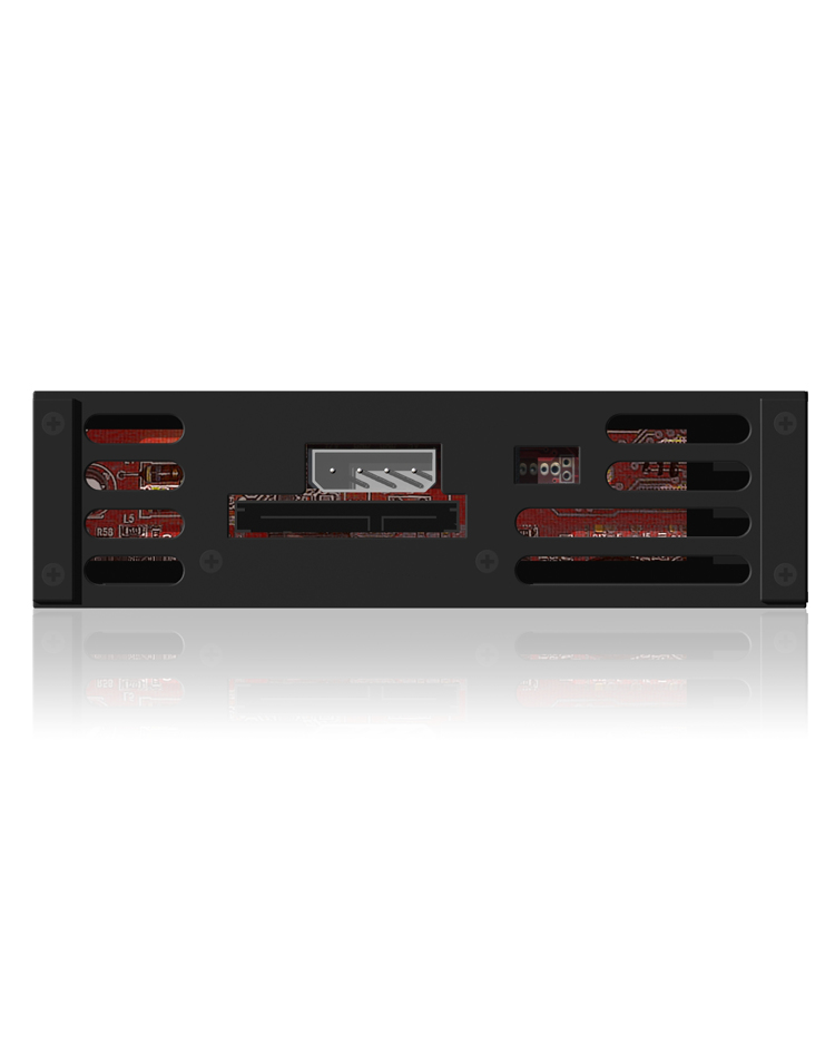 ICY BOX IB-138SK-B-II Panel de instalacin Negro