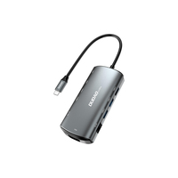 Dudao A15PRO - Kabelgebunden - USB 3.2 Gen 1 (3.1 Gen 1) Type-A + Type-C - 60 W - 3,5 mm - 1000 Mbit/s - Grau
