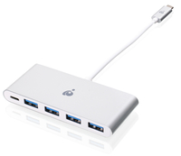 IOGEAR GUH3C4PD - USB 3.2 Gen 1 (3.1 Gen 1) Type-C - USB 3.2 Gen 1 (3.1 Gen 1) Type-A - 5000 Mbit/s - Wei - Windows 10,Windows 7,Windows 8,Windows 8.1 - Mac OS X 10.7 Lion