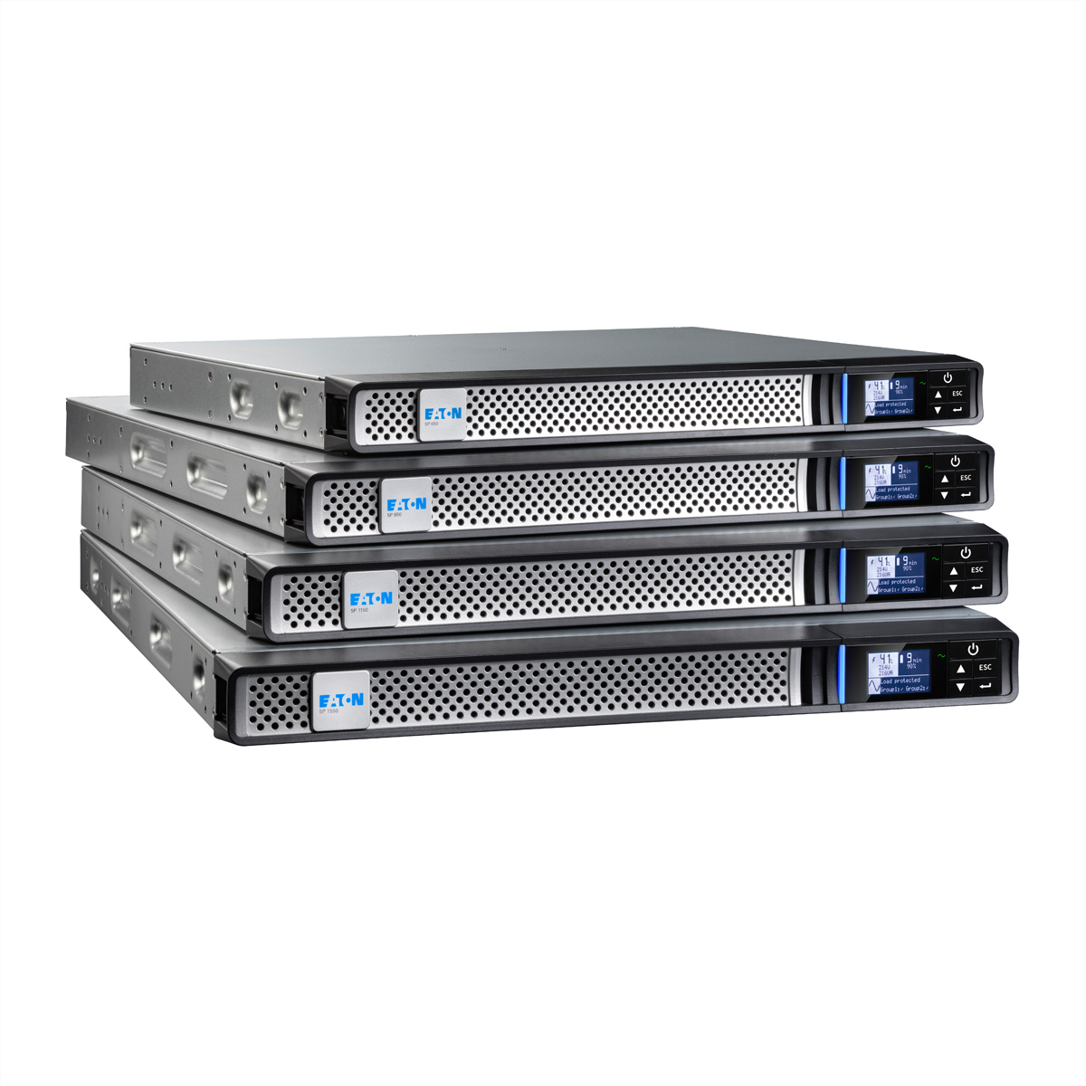 Eaton 5P 850iR - Gen 2 - USV (Rack - einbauf�hig) - Wechselstrom 200/208/220/230/240 V - 680 Watt - 850 VA - 1-phasig - 7 Ah - RS-232, USB - Ausgangsanschl�sse: 4 - 1U - 48.3 cm (19)