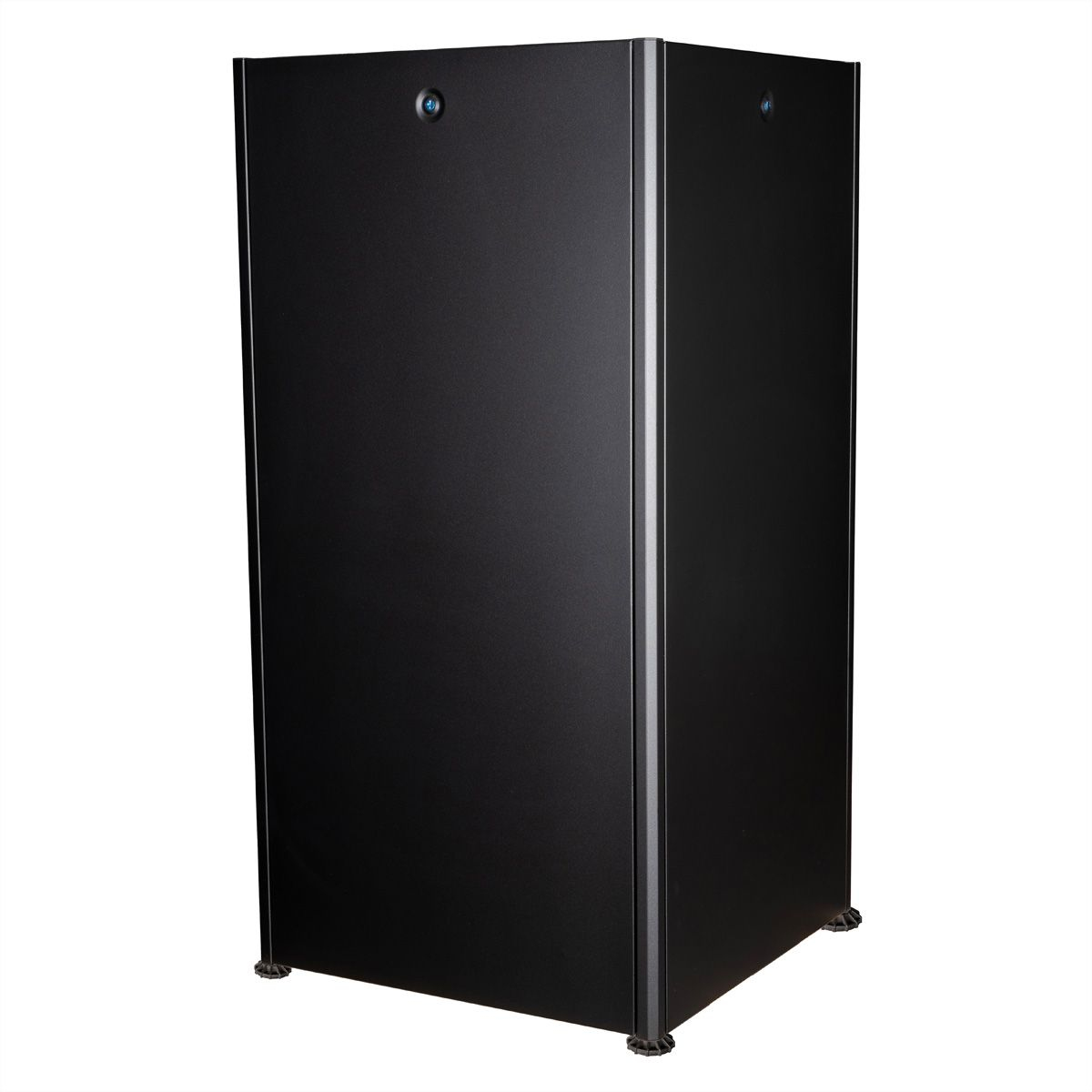ROLINE Basic - Schrank Netzwerkschrank - glass door, 600x600 WxD - RAL 9005, Jet Black - 32U - 48.3 cm (19)
