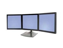 Ergotron DS Series DS100 Triple Monitor Desk Stand 53,3 cm (21) Noir Bureau