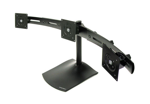 Ergotron DS Series DS100 Triple Monitor Desk Stand 53,3 cm (21) Noir Bureau