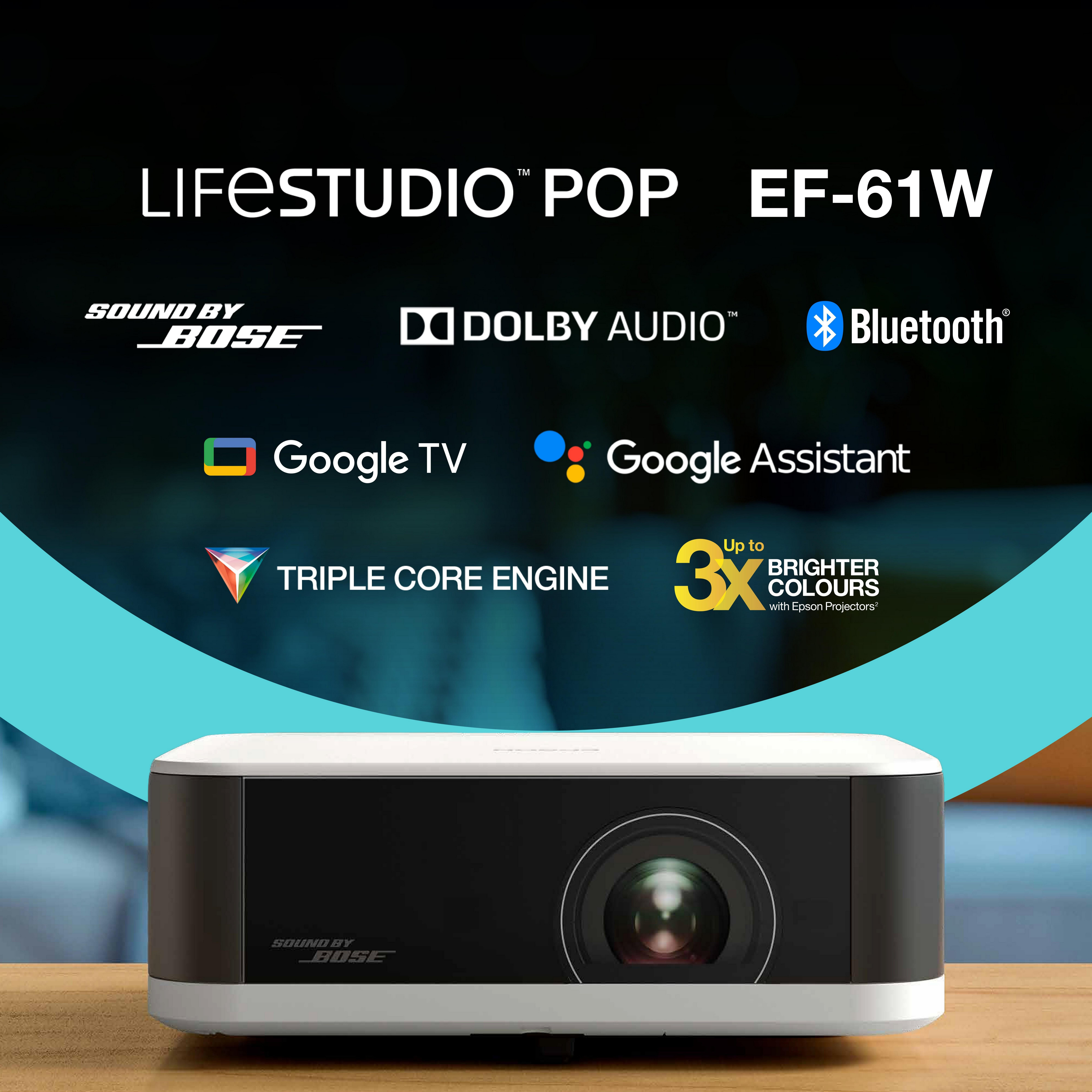Epson V11HB72040 videoproiettore Proiettore a raggio standard 700 ANSI lumen 3LCD 1080p (1920x1080) Nero, Bianco