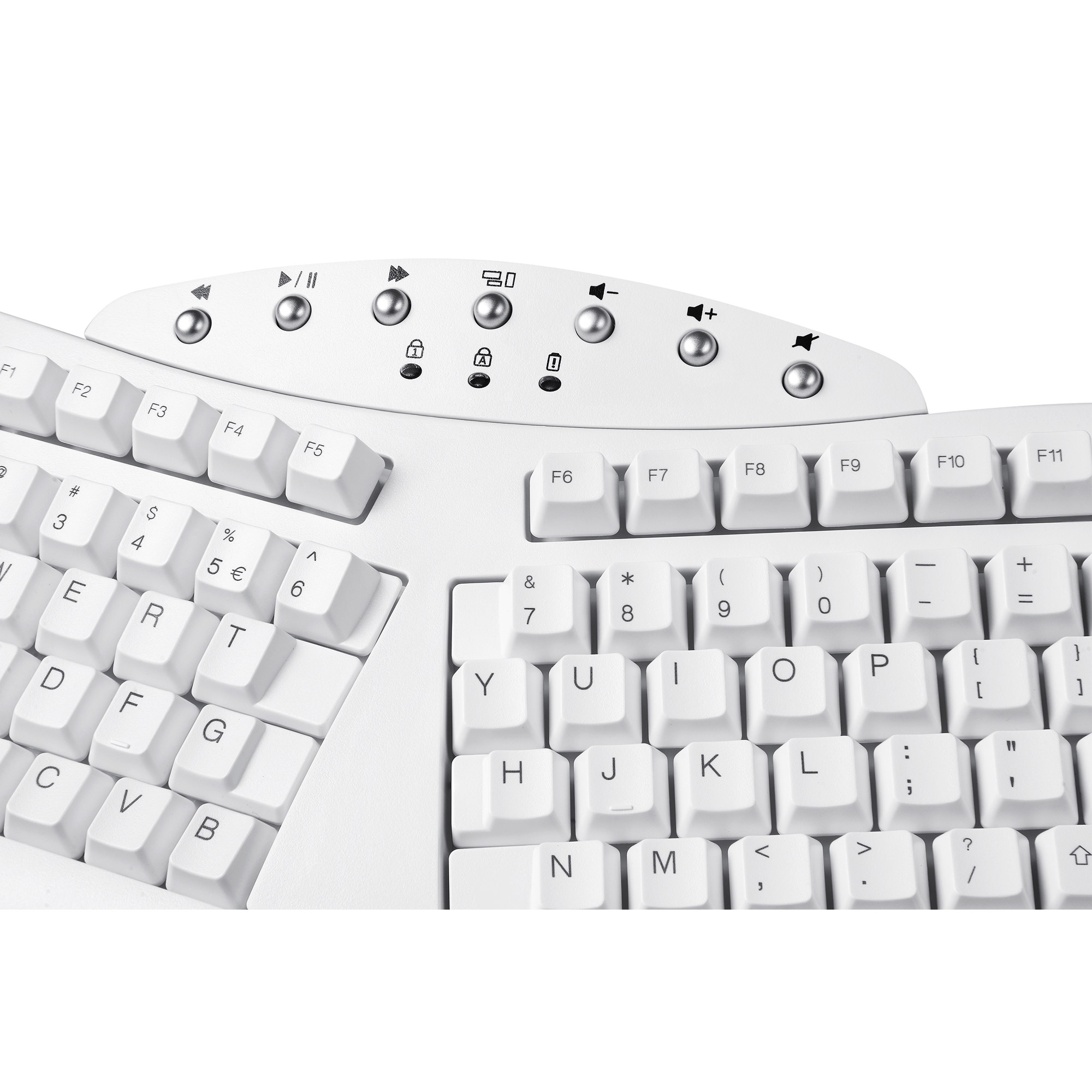 Perixx 11615 keyboard RF Wireless + Bluetooth QWERTY French, German, Spanish, UK English, US English White