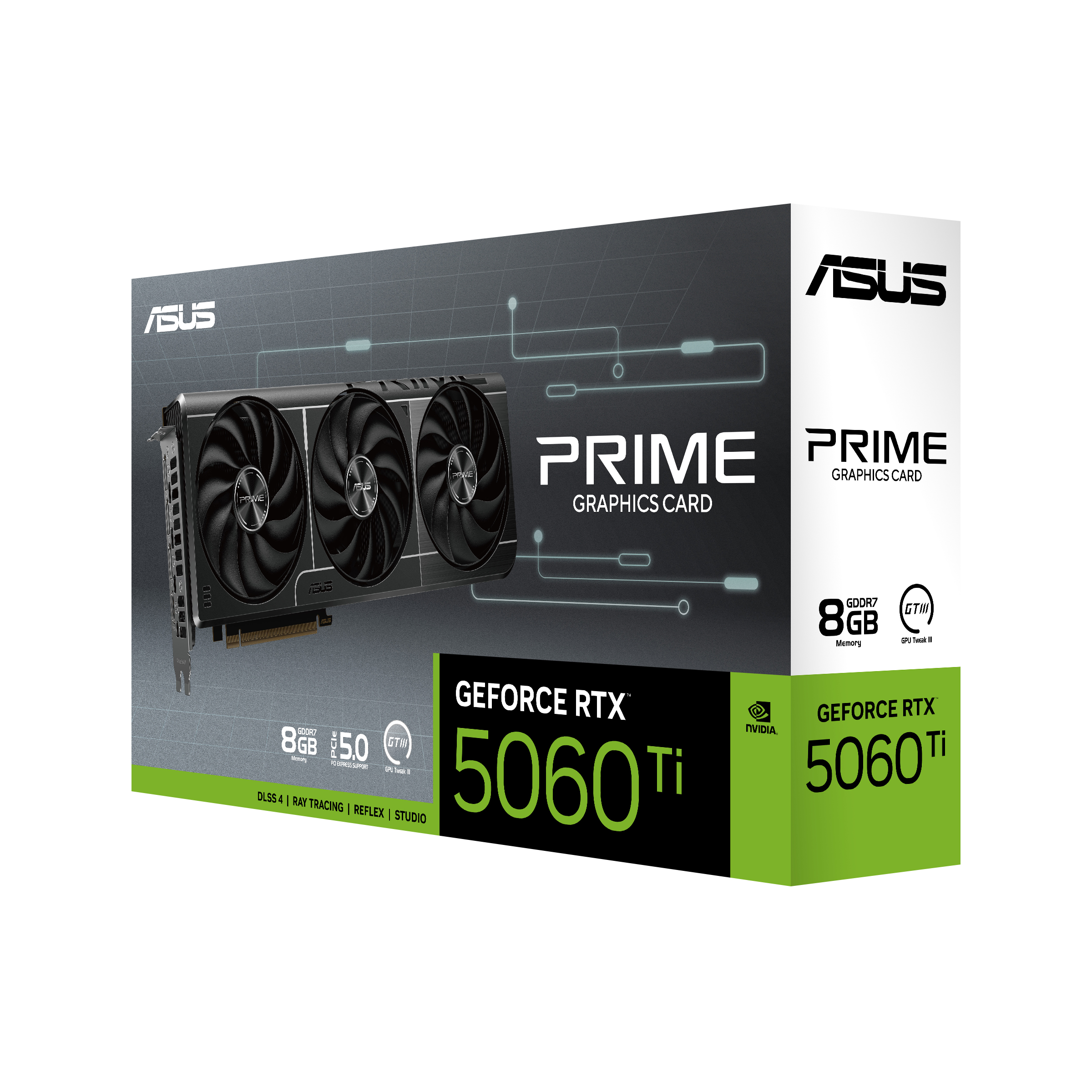 ASUS Prime -RTX5060TI-8G NVIDIA GeForce RTX 5060 Ti 8 Go GDDR7