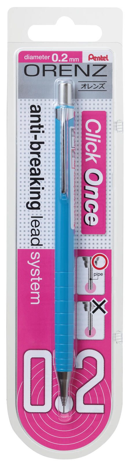 Pentel Orenz Druckbleistift blau B 0.2 mm