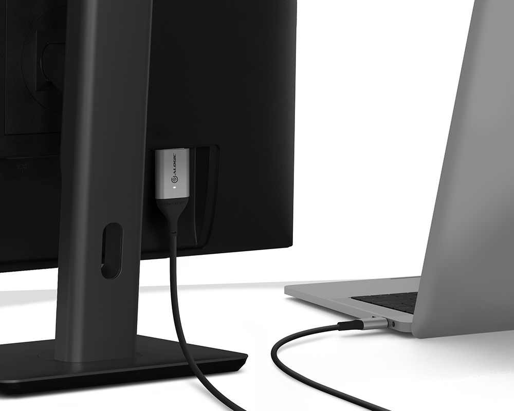 ALOGIC ULCHD02-SGR adaptador de cable de vdeo 2 m HDMI tipo A (Estndar) USB Tipo C Negro, Gris