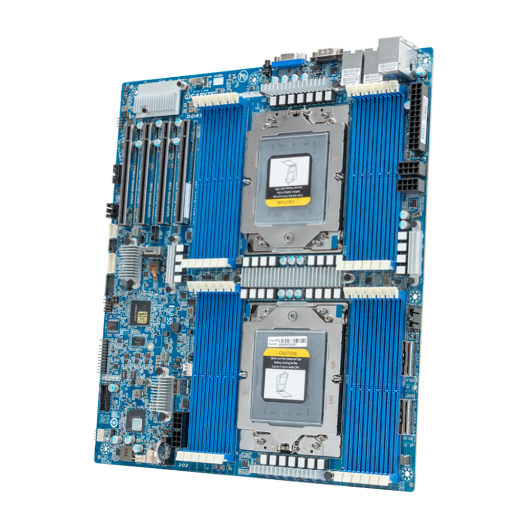 Gigabyte Mainboard MZ73-LM0 AMD EPYC E-ATX Sockel SP5 Single REV 2.0 - Mainboard - E-ATX