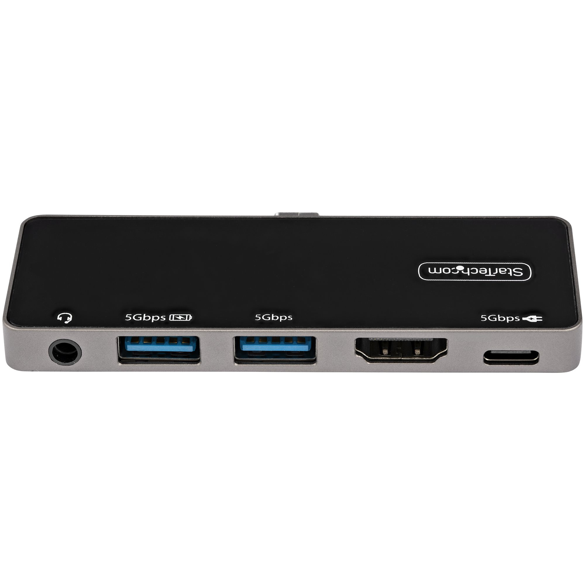 StarTech.com Adaptateur Multiport USB-C - USB-C vers 4K 60Hz HDMI 2.0 - Power Delivery Passthrough 100W - Hub USB 3.0 3 Ports - Audio - Mini Dock USB-C - Travel Dock USB Type-C