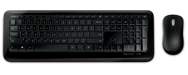 Microsoft Wireless Desktop 850 keyboard Mouse included RF Wireless Black