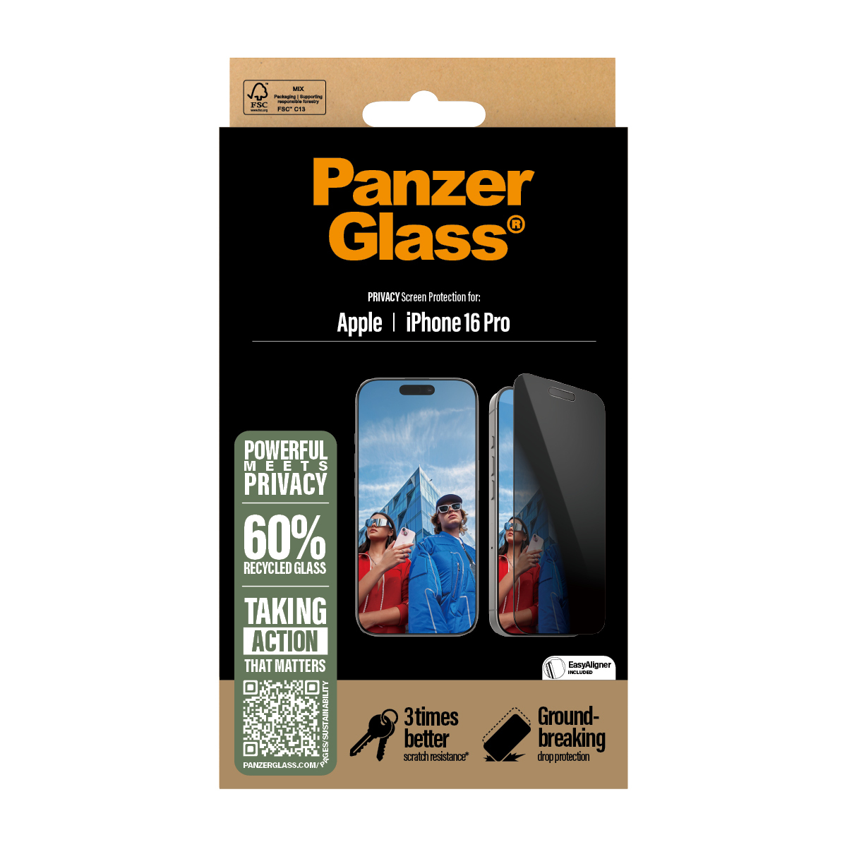 PanzerGlass Bildschirmschutz f�r Handy - ultrabreite