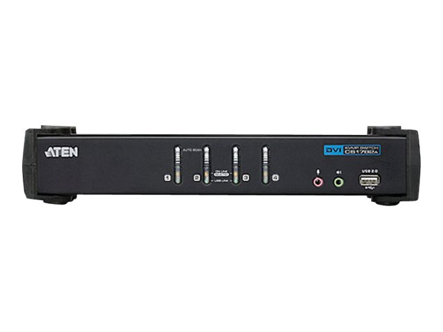 ATEN CubiQ CS1764A - KVM-/Audio-Switch - 4 x