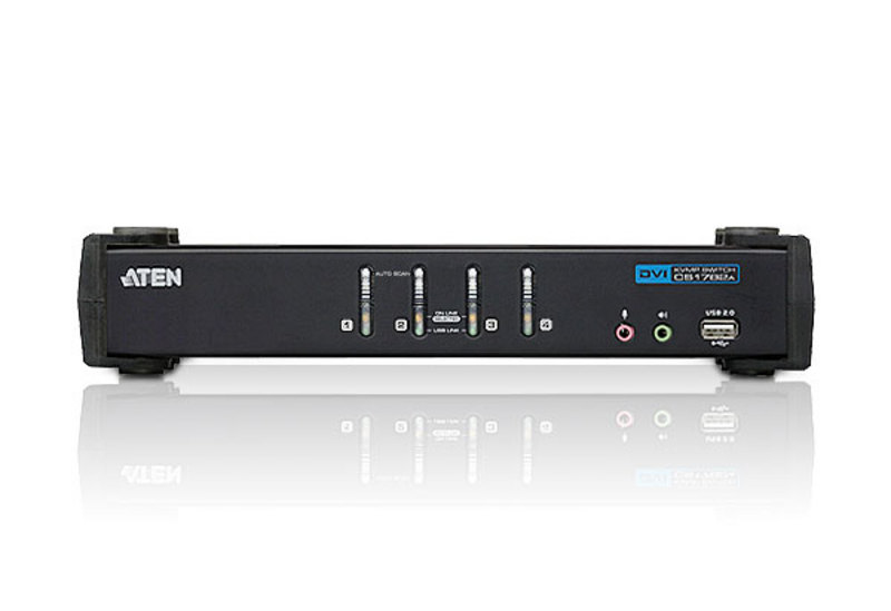 ATEN CubiQ CS1764A - KVM-/Audio-Switch - 4 x