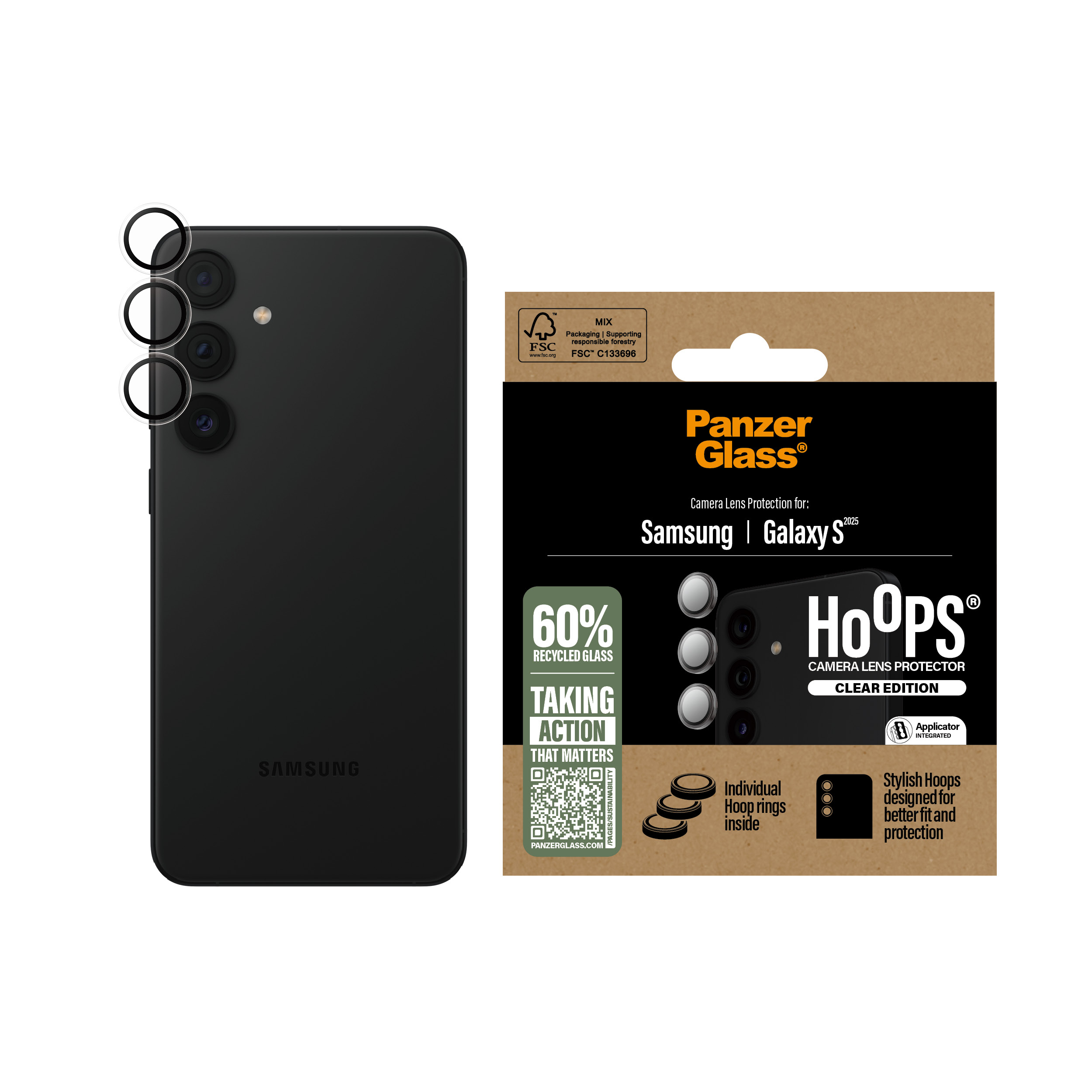 PanzerGlass Hoops - Clear Edition - Objektivschutz f�r Handy