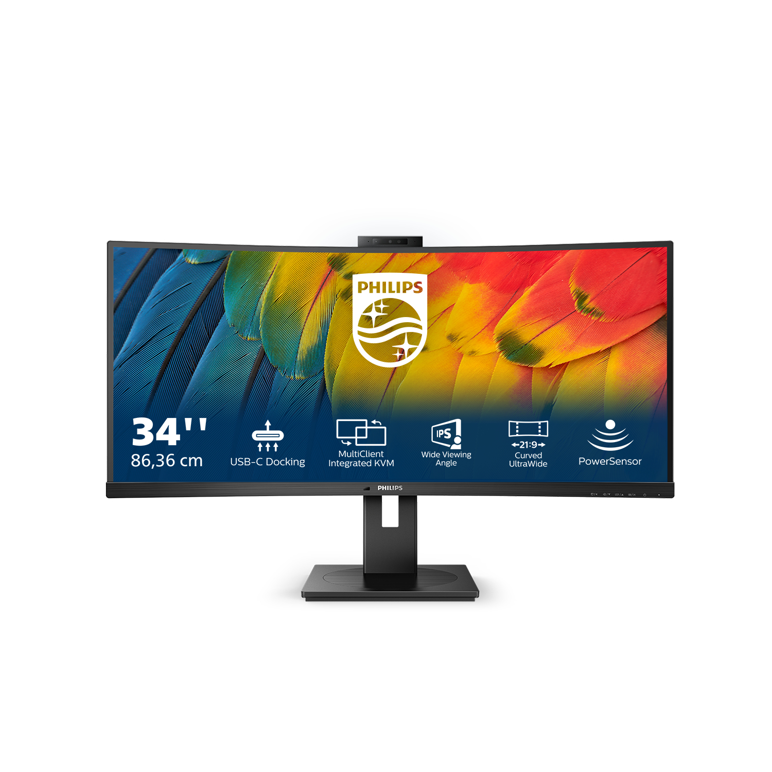 Philips 5000 series 34B1U5600CH/00 LED display 86,4 cm (34) 3440 x 1440 Pixeles Wide Quad HD LCD Negro