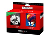 Lexmark #14 + #15 cartuccia dinchiostro 1 pz Originale Nero, Ciano, Magenta, Giallo