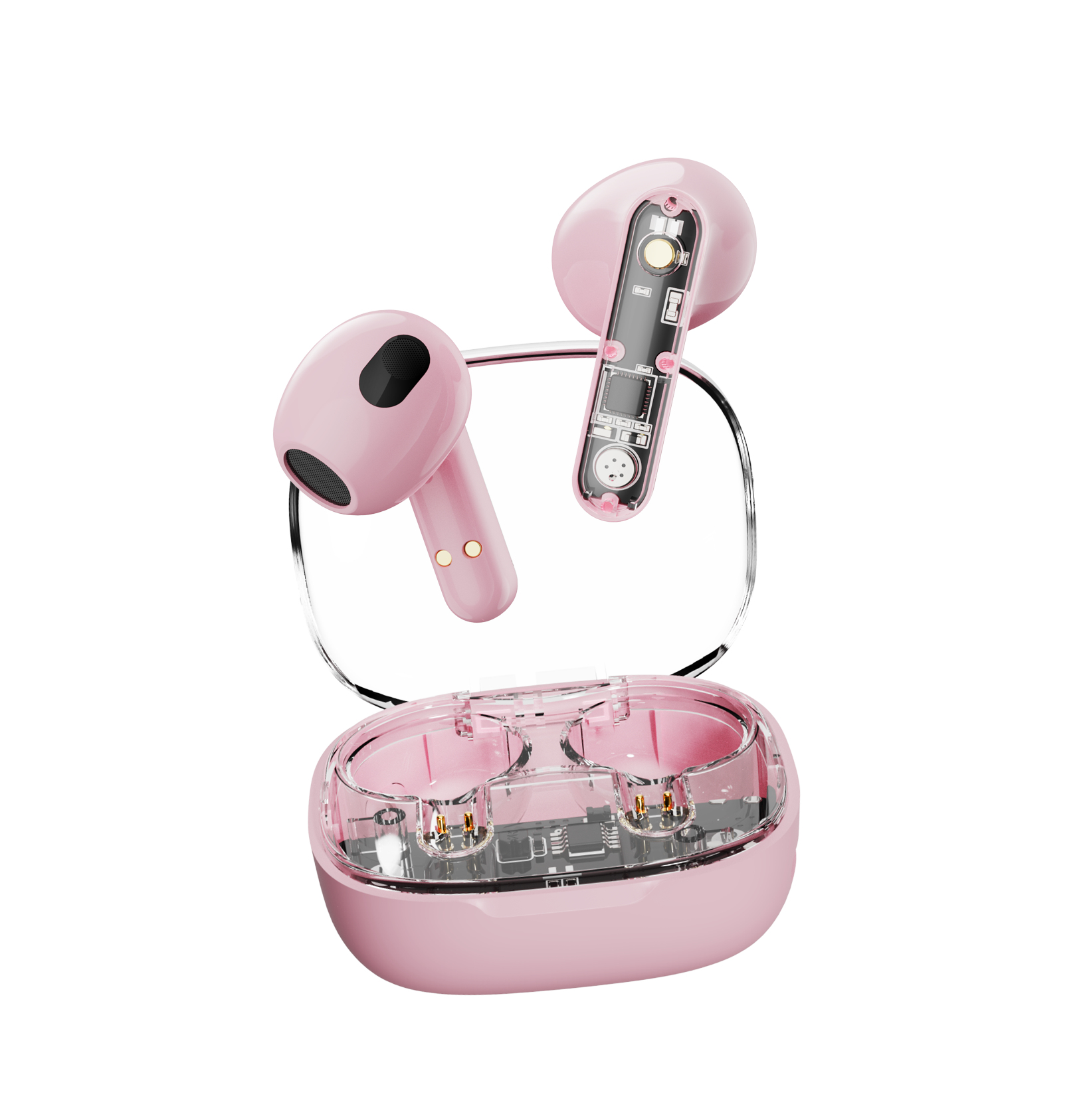 Streetz BT TWS In-Ear Kopfh�rer Transparent pink
