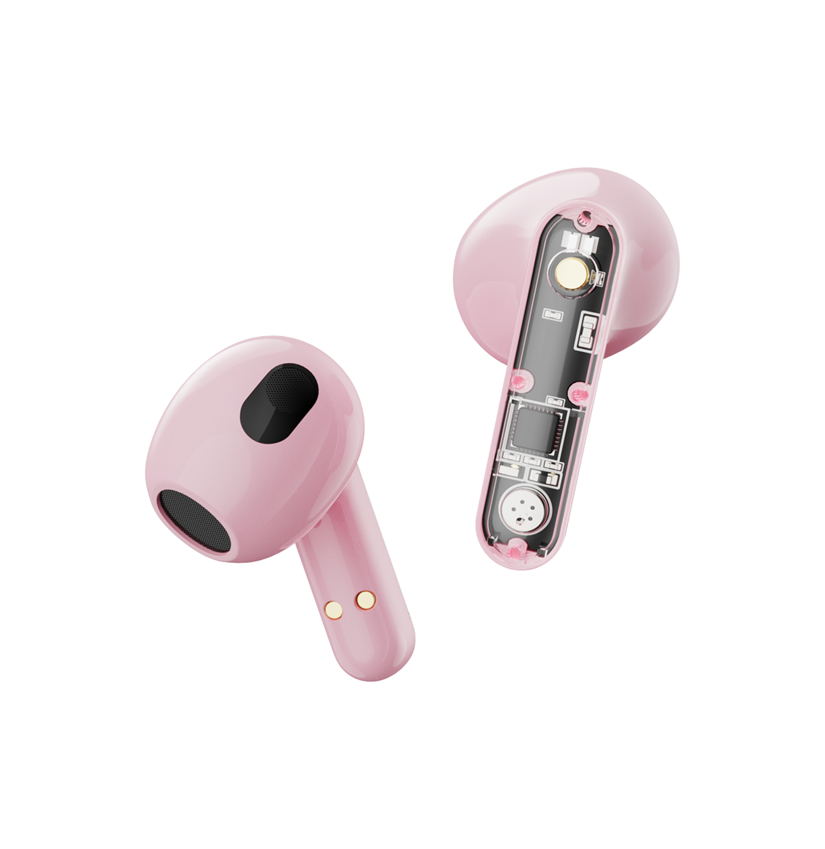 Streetz BT TWS In-Ear Kopfh�rer Transparent pink