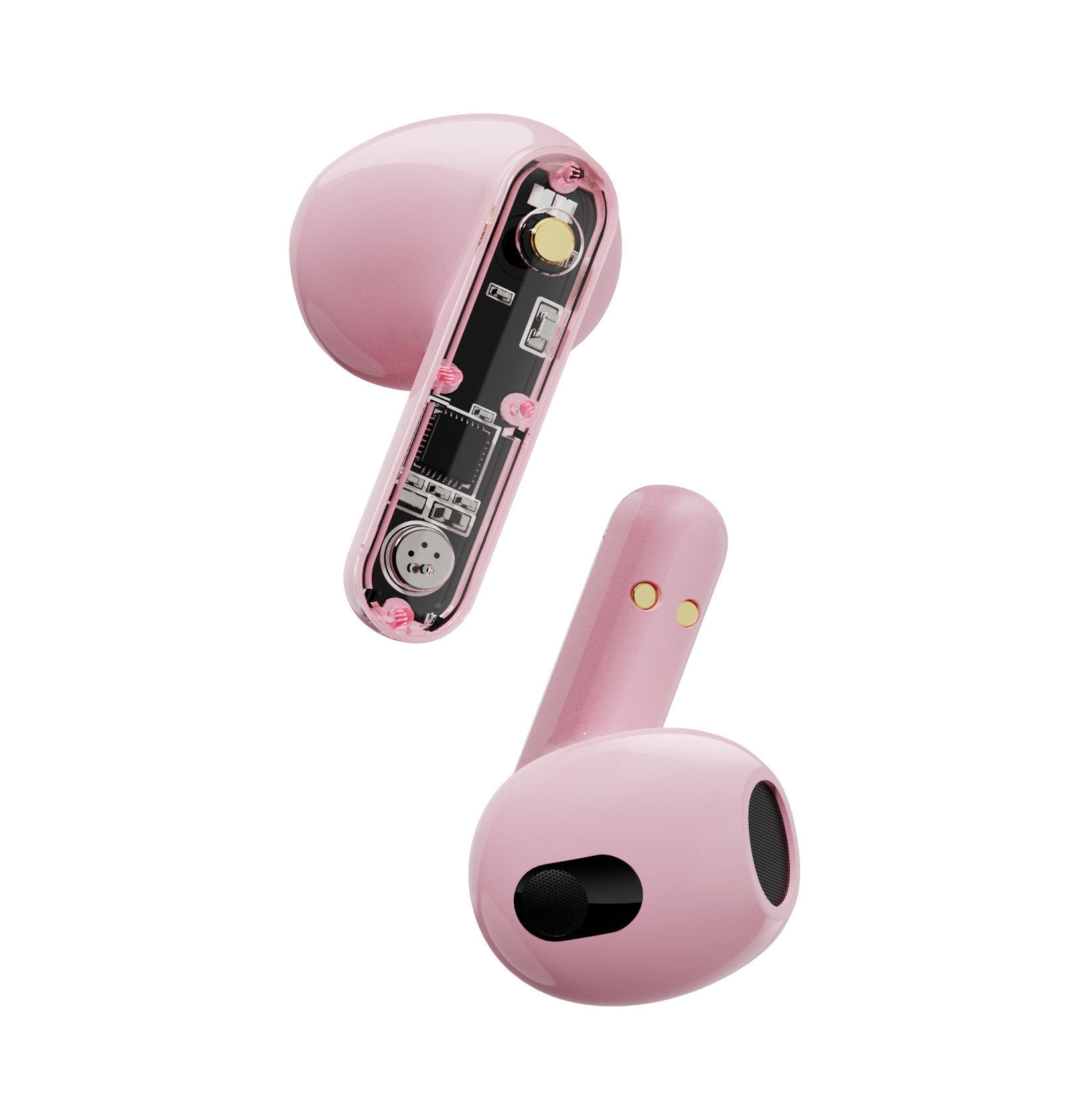 Streetz BT TWS In-Ear Kopfh�rer Transparent pink