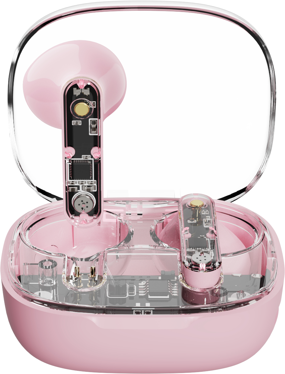Streetz BT TWS In-Ear Kopfh�rer Transparent pink