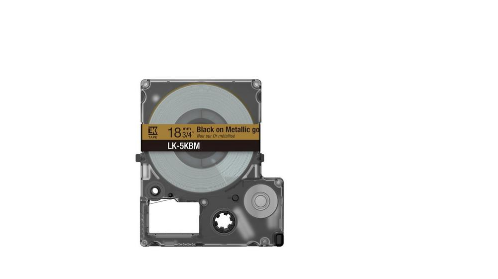 Epson LabelWorks LK-5KBM - Schwarz auf Metallic-Gold - Rolle (1,8 cm x 9 m)