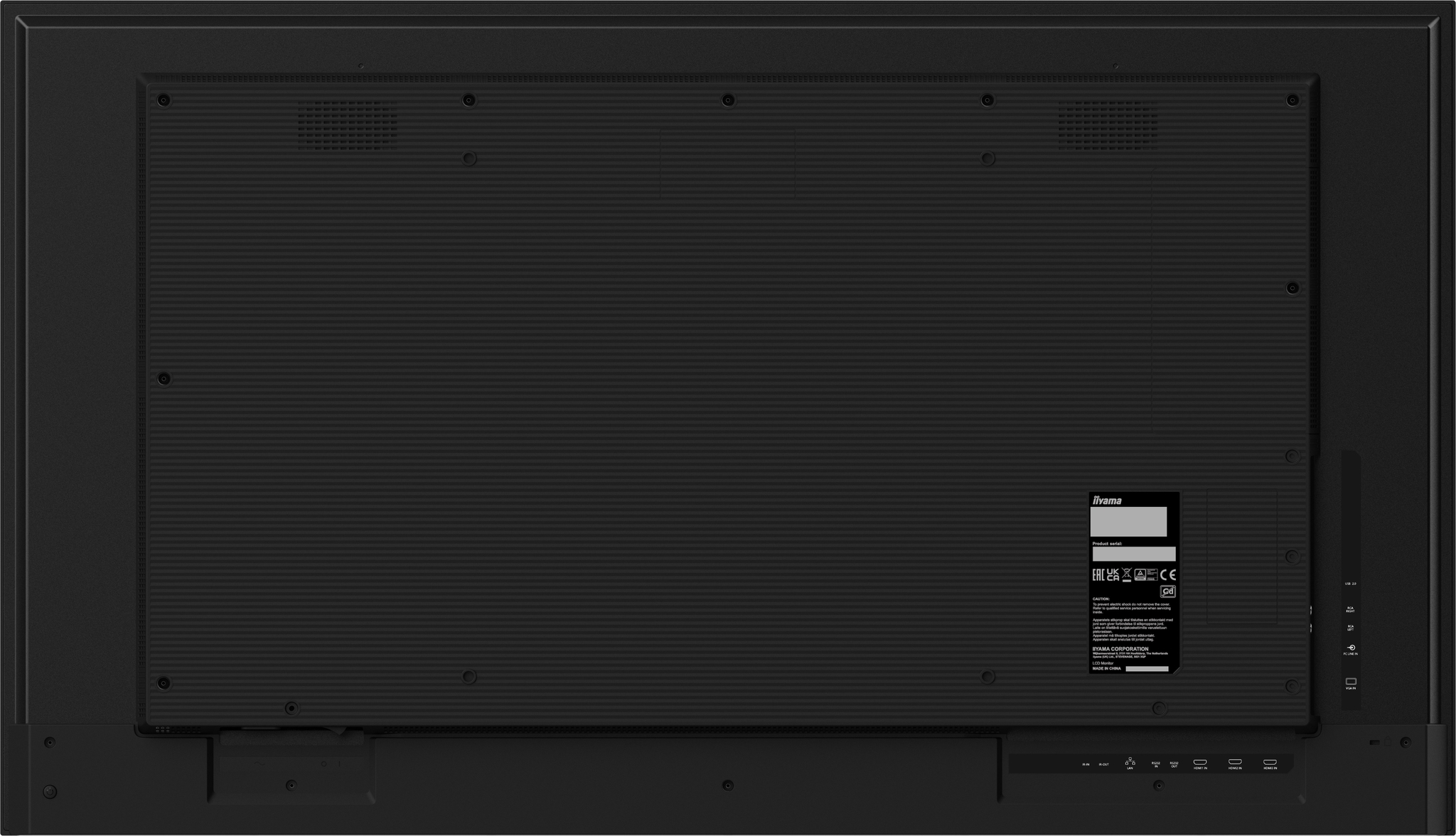 iiyama LH5041UHS-B2AG visualizzatore di messaggi Pannello piatto per segnaletica digitale 127 cm (50) LCD 500 cd/m� 4K Ultra HD Nero 24/7
