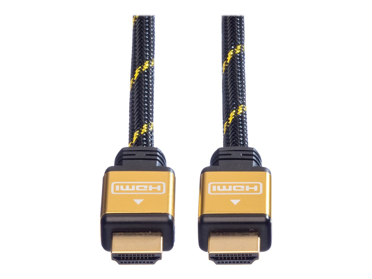 ROLINE 11.04.5501 cable HDMI 1 m HDMI tipo A (Estndar) Negro, Oro