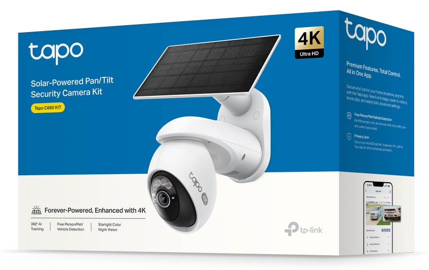 TP-Link Tapo C660 KIT Pallottola (forma) Telecamera di sicurezza IP Esterno 3840 x 2160 Pixel Soffitto/muro