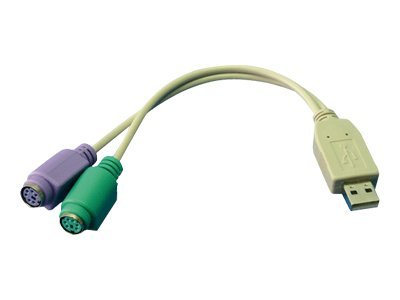 LogiLink Tastatur- / Maus-Adapter - PS/2 (W)